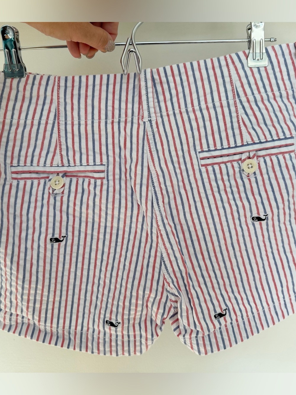 EUC Vineyard Vines striped whale shorts 8